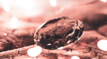 up close image of diamond